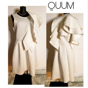 Quum one shoulder high ruffle dress.   Plus Sz 1x
